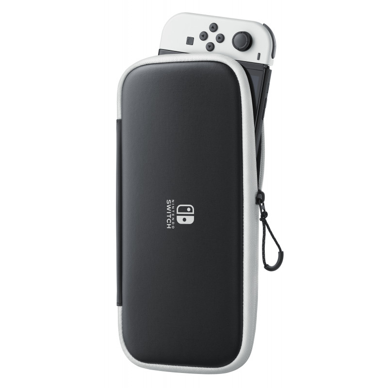 Nintendo Switch pārnēsāšanas maciņš ar ekrāna aizsargplēvi (melns/balts)