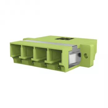 EFB Elektronik LC Quad OM5 optiskās šķiedras savienotājs, laima zaļš (53335.1OM5)