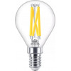 Philips LED Classic WarmGlow spuldze 60W E14, piliena formas, caurspīdīga, regulējama