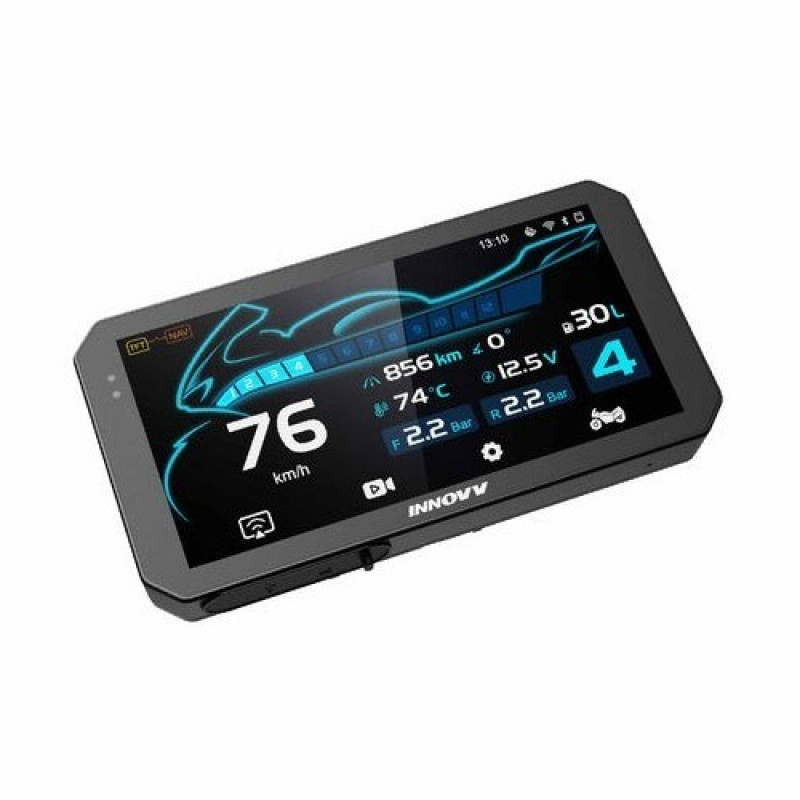INNOVV N3 universāls ātri noņemams motocikla viedais displejs ar CarPlay, kamerām un TPMS
