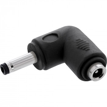 InLine® DC adapteris, 4.0 x 1.7 mm, spraudnis/ligzda, leņķveida, melns