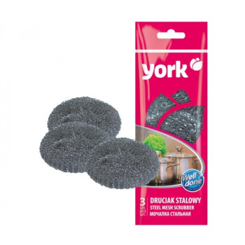YORK tērauda sieta skrāpis, 3 gab.