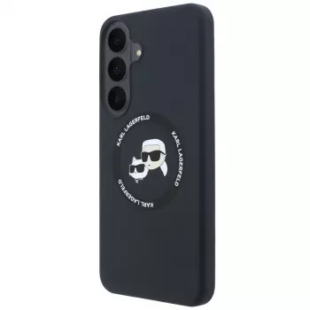 Karl Lagerfeld silikona apvalks Karl&Choupette Heads MagSafe Samsung Galaxy S26 FE melns