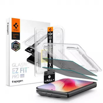 Spigen Glas.TR EZ Fit Pro HD AC privātuma ekrāna aizsargs iPhone Duo, 2 gab.