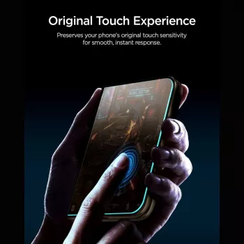 Spigen Glas.TR EZ Fit Pro HD AC privātuma ekrāna aizsargs iPhone Duo, 2 gab.