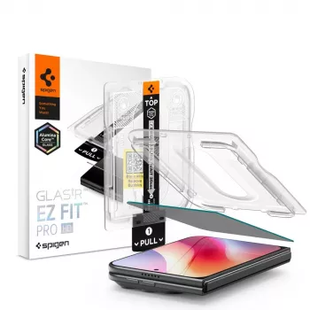 Spigen Glas.TR EZ Fit Pro AC privātuma stikla ekrāna aizsargs iPhone Duo (AGL12016)