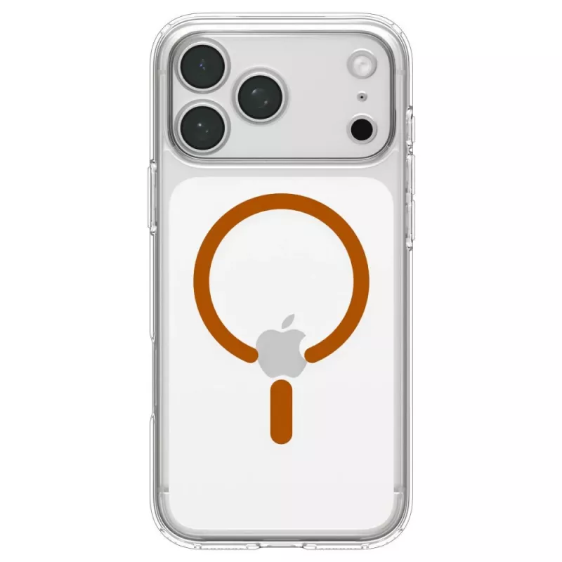 Spigen Ultra Hybrid MagSafe vāciņš iPhone 17 Pro Max / 18 Pro Max, caurspīdīgs/oranžs (ACS12122)