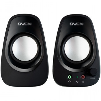 Skaļruņi SVEN 190, melni, USB, izejas jauda 2x3W (RMS)
