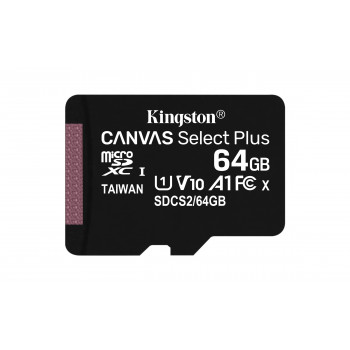 Kingston microSDXC atmiņas karte 64 GB, UHS-I (SDCS2/64GBSP)