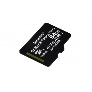 Kingston microSDXC atmiņas karte 64 GB, UHS-I (SDCS2/64GBSP)