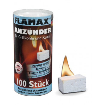 Flamax parafīna aizdedzināšanas kubiņi, 100 gab. (1318116)