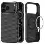 Tech-Protect Ion Carbon Magsafe viedtālruņa maciņš iPhone 17 Pro Max / 18 Pro Max, melns/sudraba