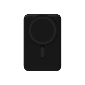 mophie Essentials magnētiskā bezvadu ārējā baterija 10K ar statīvu, melna (401118083)