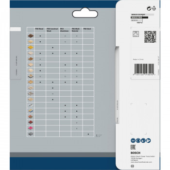 Bosch daudz materiālu ripzāģa asmens 165 x 30/20 x 2,4 mm, 42 zobi (2608640519)