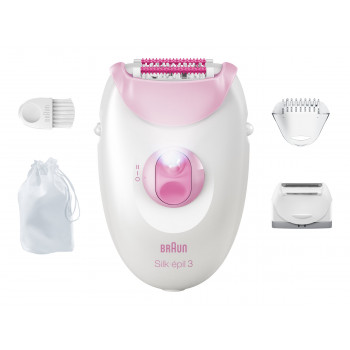 Braun Silk 3 SE3-033 epilators ar piederumiem