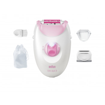 Braun Silk 3 SE3-033 epilators ar piederumiem