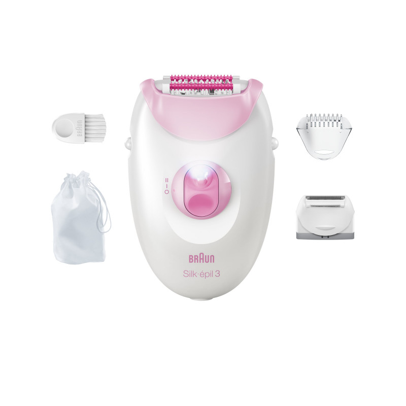 Braun Silk 3 SE3-033 epilators ar piederumiem