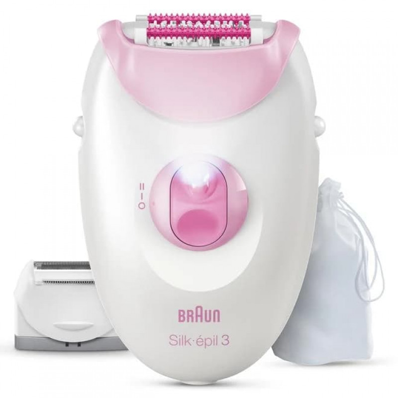 Braun Silk 3 SE3-033 epilators ar piederumiem