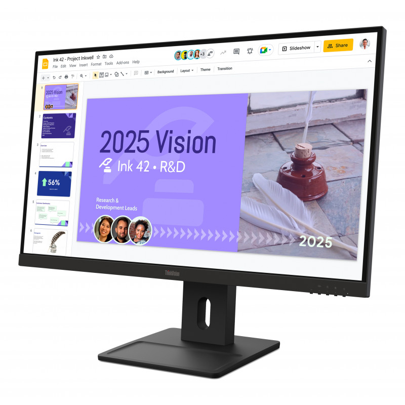Lenovo ThinkVision E27Q-40 QHD 100Hz biznesa monitors (ENERGY STAR, TCO 10, TCO Edge 2.1, EPEAT Gold)