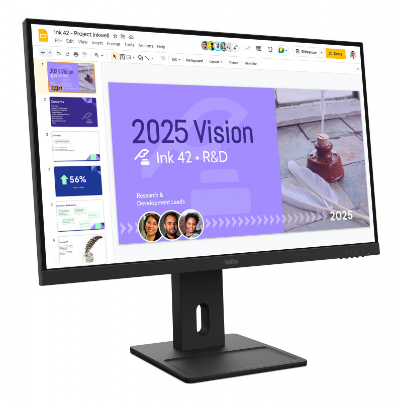 Lenovo ThinkVision E27Q-40 QHD 100Hz biznesa monitors (ENERGY STAR, TCO 10, TCO Edge 2.1, EPEAT Gold)