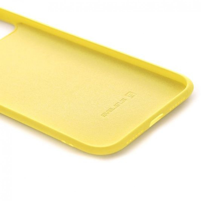 Evelatus Apple iPhone 11 Nano silikona apvalks ar mīkstu pieskārienu TPU dzeltens