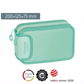 BRUNNEN pildspalvu penālis s'maepp Sweet Colour Code piparmētru, 34 daļas, 20.0 x 7.5 cm