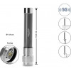 Delock 5G 3700 - 4200 MHz antena, N spraudnis, 4 dBi, visvirzienu, stingra, āra, pelēka, 10 cm