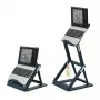 Leitz Ergo 2-in-1 sēdus-stāvus portatīvā datora statīvs, melns (65890089)