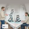 Leitz Ergo 2-in-1 sēdus-stāvus portatīvā datora statīvs, melns (65890089)