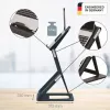 Leitz Ergo 2-in-1 sēdus-stāvus portatīvā datora statīvs, melns (65890089)