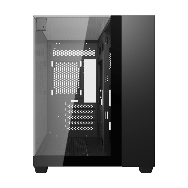 Darkflash TH285M Micro-ATX datora korpuss ar rūdītu stiklu, melns