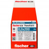 Fischer koka konstrukcijas skrūve PowerFull II 8.0x200 ZK TX VG (50 gab., pilna vītne, cinkota)