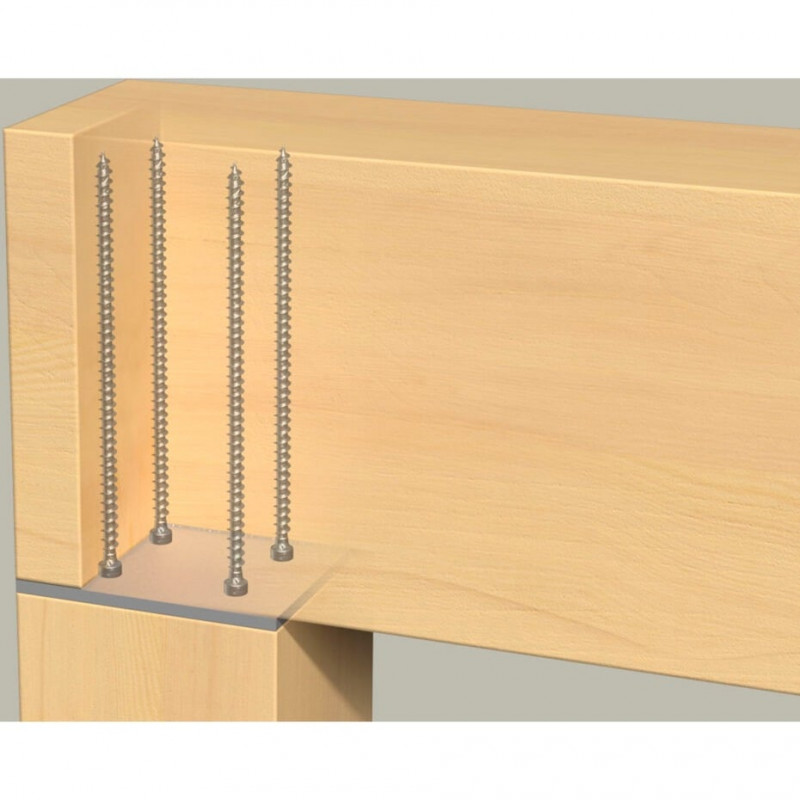 Fischer koka konstrukcijas skrūve PowerFull II 8.0x200 ZK TX VG (50 gab., pilna vītne, cinkota)