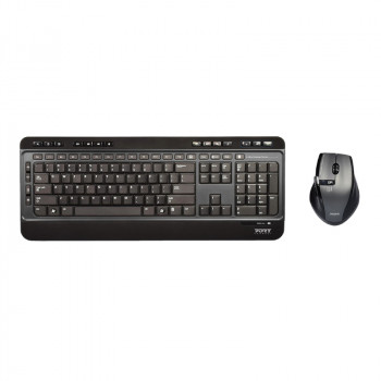 Port Silent bezvadu tastatūras un peles komplekts, ASV izkārtojums (900901-US)