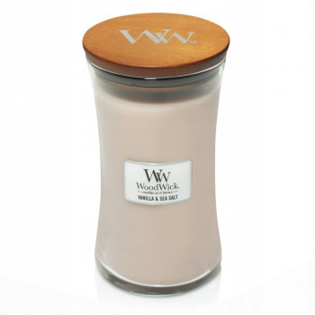 WoodWick Vanilla & Sea Salt Ellipse svece, 453,6 g