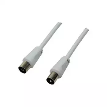 Logilink TV koaksiālās antenas kabelis, CCS, >85 dB, balts, 2,5 m (CA1061)