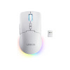 Lenovo Legion M220 RGB bezvadu spēļu pele, 2.4 GHz / Bluetooth / vadu, Glacier White (GY51V60437)
