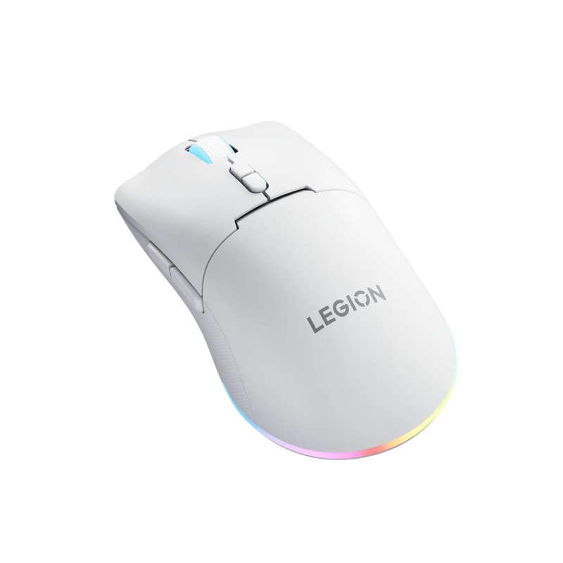 Lenovo Legion M220 RGB bezvadu spēļu pele, 2.4 GHz / Bluetooth / vadu, Glacier White (GY51V60437)