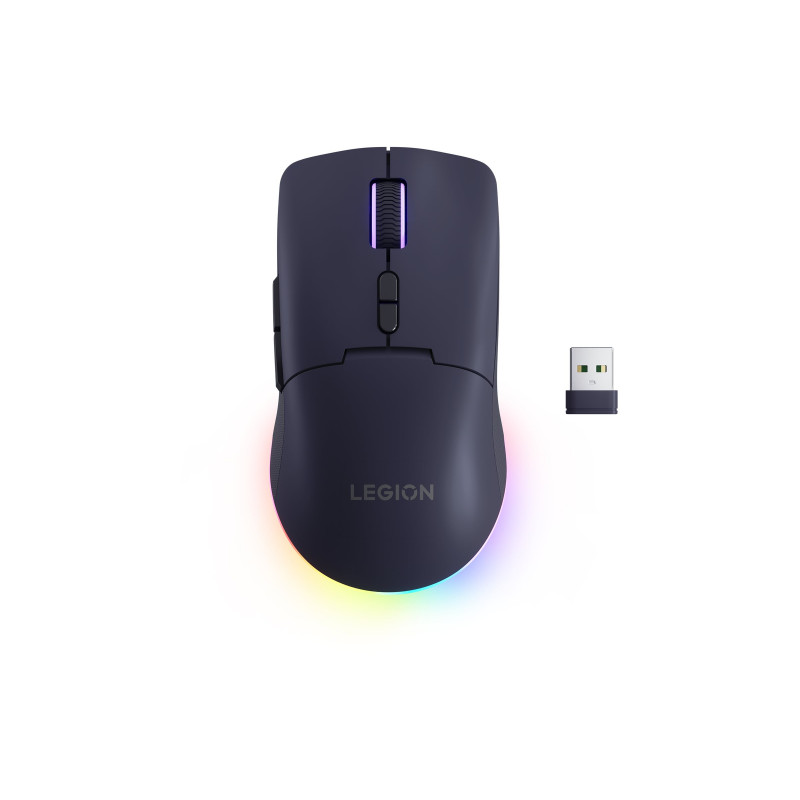 Lenovo Legion M220 RGB bezvadu spēļu pele, 2.4 GHz / Bluetooth / vadu, Nebula purpura (GY51V60439)