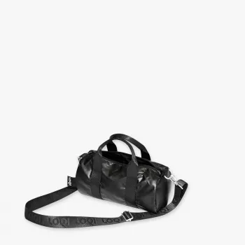LOQI Metallic Weekender soma – melna (maza)