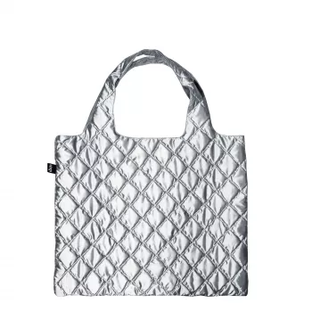 LOQI Metallic soma – sudraba Puffy