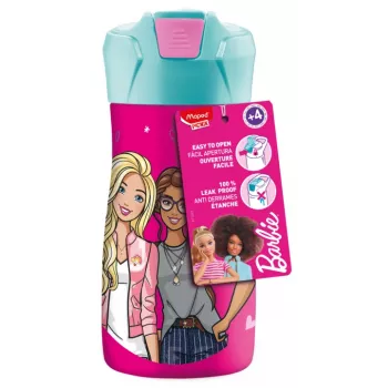 Maped PICNIK ūdens pudele Barbie, 0,43 l, korpuss no nerūsējošā tērauda ar Barbie motīvu, salmiņš iekļauts