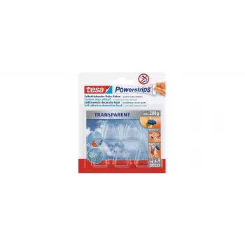 tesa Powerstrips® DECO āķi SMALL, caurspīdīgi, 15 gab. (58900)