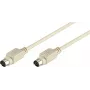 Wentronic Goobay PS/2 tastatūras/peles kabelis, Mini-DIN 6 kontaktu tēviņš uz tēviņu, 5 m, pelēks (50557)