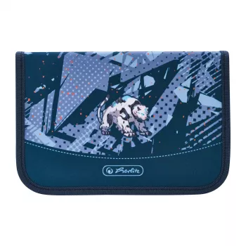herlitz Tech Mech zīmuļu penālis, 31 daļu komplekts no poliestera, izmēri: (W)205 x (D)140 x (H)38 mm, 2 atloki