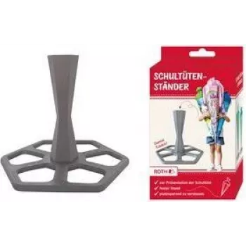 ROTH skolas konusa statīvs, izgatavots no plastmasas, pelēks atsevišķiem skolas konusiem 700 un 850 mm, 3 daļu