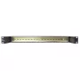 Getfort 19 inch 1U DIN montāžas sliede rack skapjiem, tērauds - melns (GF-DIN)