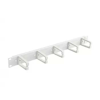 Lanberg 19 inch 1U kabeļu pārvaldības panelis, B tips - pelēks (AK-1202-S)