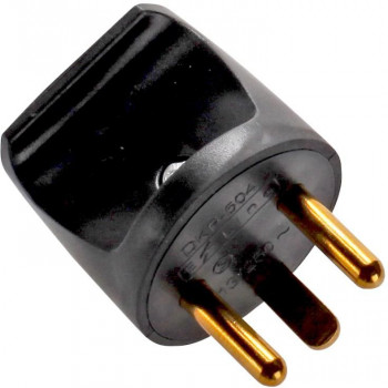 Microconnect barošanas spraudnis (apaļš), melns