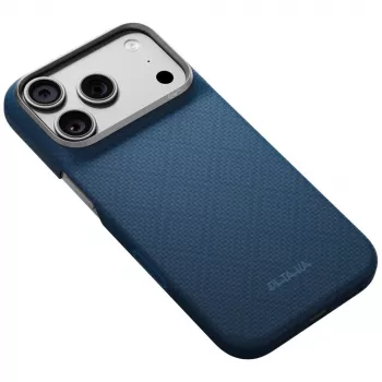 PITAKA Edge Case Argyle MagSafe vāciņš iPhone 18 Pro / 17 Pro, pusnakts zils